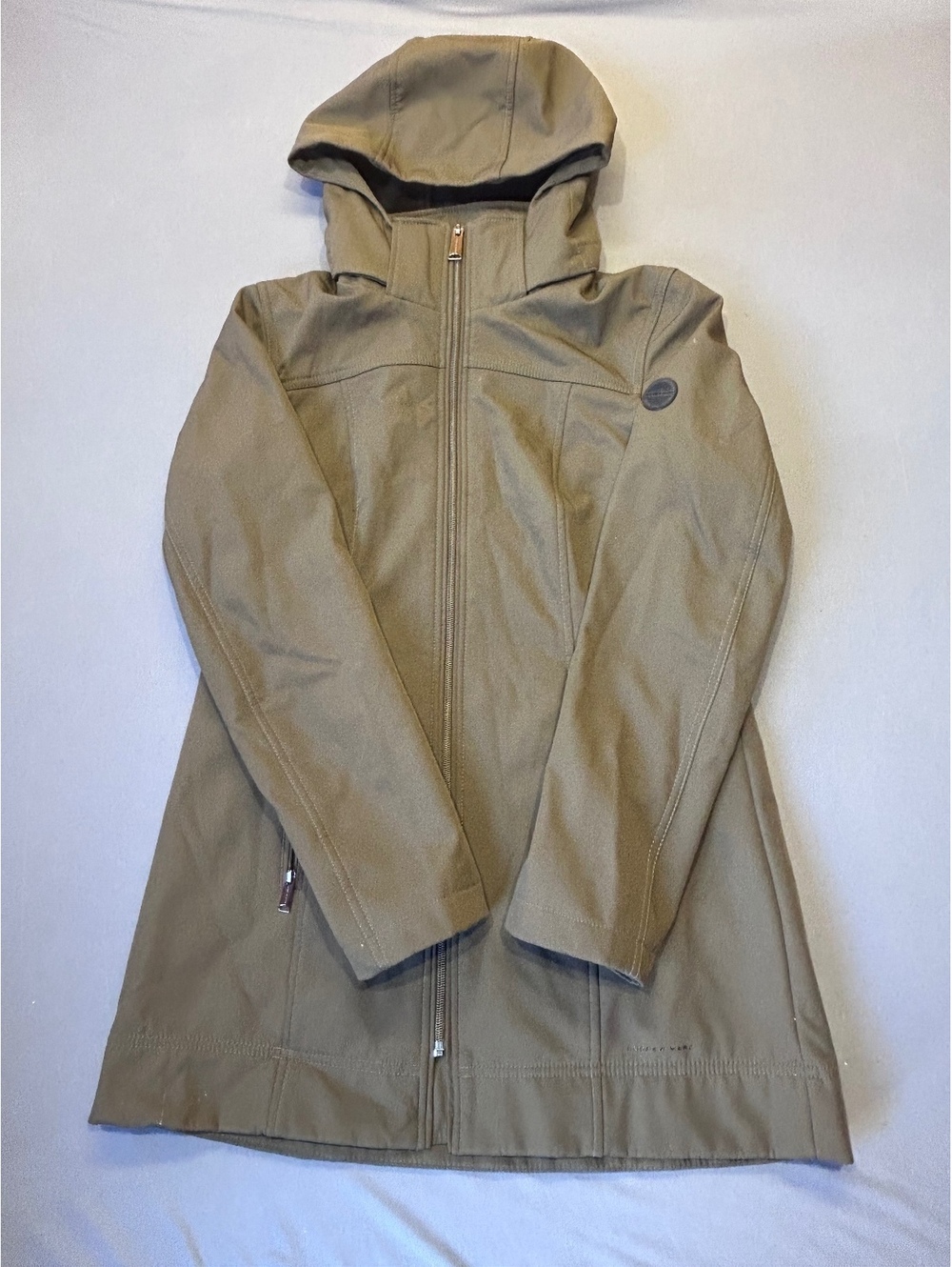 Andrew Marc olive hooded jacket